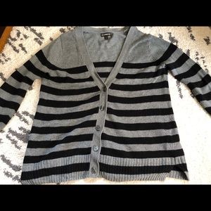 Express Striped Cardigan